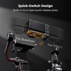 Full Camera Cage for Sony ZV-E10 II, Lightweight Aluminum Video Rig with Arca-Swiss Quick Release Base & Cold Shoe Mount