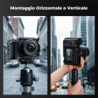 Gabbia completa per fotocamera Sony ZV-E1, rig video leggero in alluminio con base a sgancio rapido Arca-Swiss e attacco a slitta.