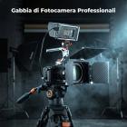 Gabbia completa per fotocamera Sony ZV-E1, rig video leggero in alluminio con base a sgancio rapido Arca-Swiss e attacco a slitta.