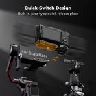 Full Camera Cage for Sony ZV-E1, Lightweight Aluminum Video Rig with Arca-Swiss Quick Release Base & Cold Shoe Mount