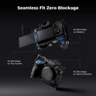 Full Camera Cage for Sony Alpha 7, Lightweight Aluminum Video Rig with Arca-Swiss Quick Release Base & Cold Shoe Mount
