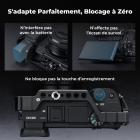 Cage complète pour appareil photo Sony Alpha 6500/6400/6300/6000, support vidéo léger en aluminium avec base à dégagement rapide Arca-Swiss et griffe porte-accessoires