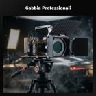 Gabbia completa per fotocamera Sony Alpha 6500/6400/6300/6000, rig video leggero in alluminio con base a sgancio rapido Arca-Swiss e attacco a slitta.