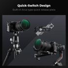 Full Camera Cage for Sony Alpha 6500/6400/6300/6000, Lightweight Aluminum Video Rig with Arca-Swiss Quick Release Base & Cold Shoe Mount