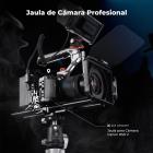 Cage complète pour Canon R50V, support vidéo léger en aluminium avec base à dégagement rapide Arca-Swiss et griffe porte-accessoires