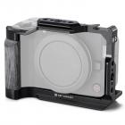 Gabbia completa per fotocamera Canon R50V, rig video leggero in alluminio con base a sgancio rapido Arca-Swiss e attacco a slitta.