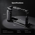 Full Camera Cage for Canon R50V, Lightweight Aluminum Video Rig with Arca-Swiss Quick Release Base & Cold Shoe Mount