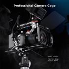 Full Camera Cage for Canon R50V, Lightweight Aluminum Video Rig with Arca-Swiss Quick Release Base & Cold Shoe Mount
