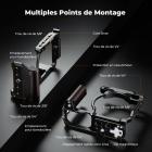 Cage complète pour Nikon ZR, support vidéo léger en aluminium avec base à dégagement rapide Arca-Swiss et griffe porte-accessoires