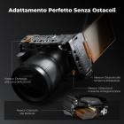 Gabbia completa per fotocamera Nikon ZR, rig video leggero in alluminio con base a sgancio rapido Arca-Swiss e attacco a slitta.