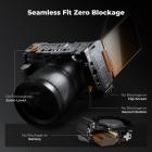 Full Camera Cage for Nikon ZR, Lightweight Aluminum Video Rig with Arca-Swiss Quick Release Base & Cold Shoe Mount