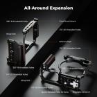 Full Camera Cage for Nikon ZR, Lightweight Aluminum Video Rig with Arca-Swiss Quick Release Base & Cold Shoe Mount