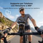 Supporto per telefono da moto, supporto per telefono da bici, morsetto per manubrio regolabile a 360° e installazione rapida per telefoni da 4,7" a 6,9" K&F CONCEPT