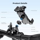Motorcycle Phone Mount, Bike Phone Holder, 360° Adjustable & Quick Install Handlebar Clamp for 4.7" to 6.9" Phones K&F CONCEPT