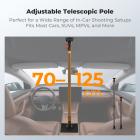 K&F CONCEPT Car Mount Support Pole, Adjustable 27.6-49.2" Carbon Fiber Camera Mount with 3" Suction Cup & Super Clamp, 2kg/4.4lbs Load Capacity for Action Cameras, Smartphones & Vlogging