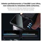 K&F CONCEPT Pellicola protettiva per display compatibile con Insta 360 Luna Ultra, durezza 9H, HD, trasparente, rivestimento oleorepellente, spessore 0,25 mm, su misura con bordi arrotondati
