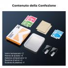 K&F CONCEPT Pellicola protettiva per display compatibile con Insta 360 Luna Ultra, durezza 9H, HD, trasparente, rivestimento oleorepellente, spessore 0,25 mm, su misura con bordi arrotondati