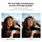 K&F CONCEPT Pellicola protettiva per display compatibile con Insta 360 Luna Ultra, durezza 9H, HD, trasparente, rivestimento oleorepellente, spessore 0,25 mm, su misura con bordi arrotondati