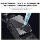 K&F CONCEPT Pellicola protettiva per display compatibile con Insta 360 Luna Ultra, durezza 9H, HD, trasparente, rivestimento oleorepellente, spessore 0,25 mm, su misura con bordi arrotondati
