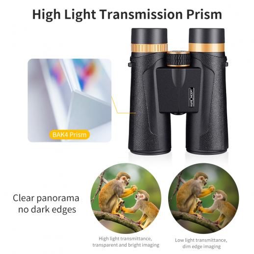 K&F Concept HY1242 12x42 Binoculars with 20mm Large View Eyepiece 