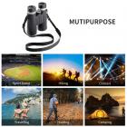 HY1242A 12x42 Binoculars with 20mm Large View Eyepiece & BAK4 Clear Light Vision for Bird Watching, Hunting, Sports