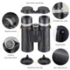 HY1242A 12x42 Binoculars with 20mm Large View Eyepiece & BAK4 Clear Light Vision for Bird Watching, Hunting, Sports