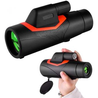 12x42 HD Monocular with Phone Holder & Tripod BAK Prism for Hunting Bird Watching Hiking