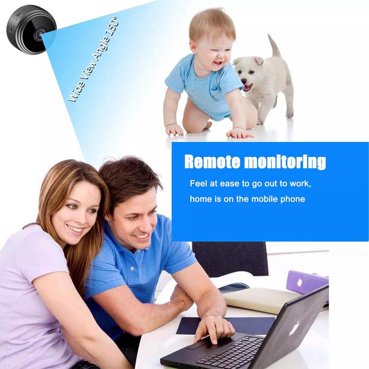A9 Mini WiFi Camera, 1080P HD Wireless Home Security Camera, Small Indoor and Outdoor Video Recorder with Mobile Monitoring and Night Vision