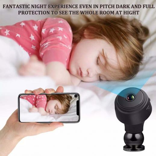 Mini spy Camera WiFi Video and Audio Recorder IP Cam Smart Home Night  Vision