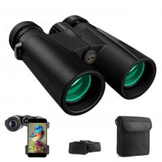 12x42 HD Binoculars for Adults - Super Bright Binoculars with Large View- Lightweight Waterproof Binoculars for Bird Watching Hunting stargazing Hiking Sports