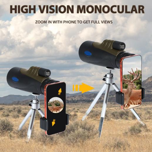 Telescopio Monocular 10-30x50