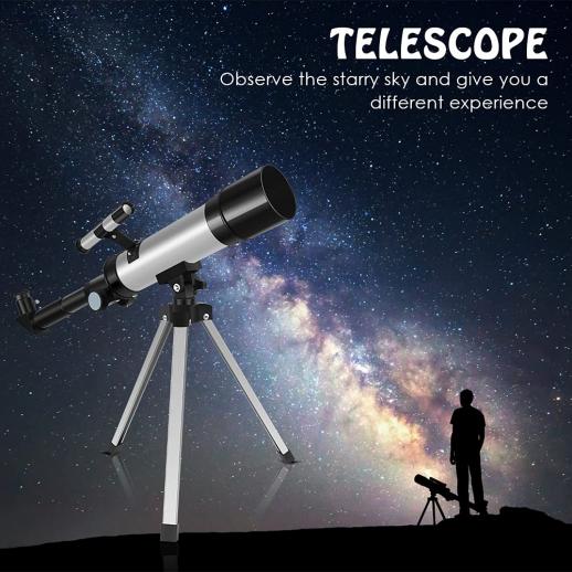 天体望遠鏡 望遠鏡 90X 倍率 360mm 焦点距離 50mm口径