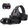NV8000 Adult digital high-definition infrared night vision binoculars, 4x digital zoom, hands-free head-mounted full-HD binoculars, visual distance of 984 feet / 300 meters in total darkness, supports hunting in 100% darkness, monitoring wild animals, and