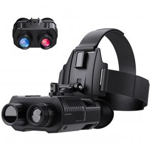Digital High Definition Infrared Night Vision Binoculars for Adults, 4x Digital Zoom, Hands Free, Head Mounted Full HD Binoculars, Visual Distance of 300 Meters / 984ft NV8000