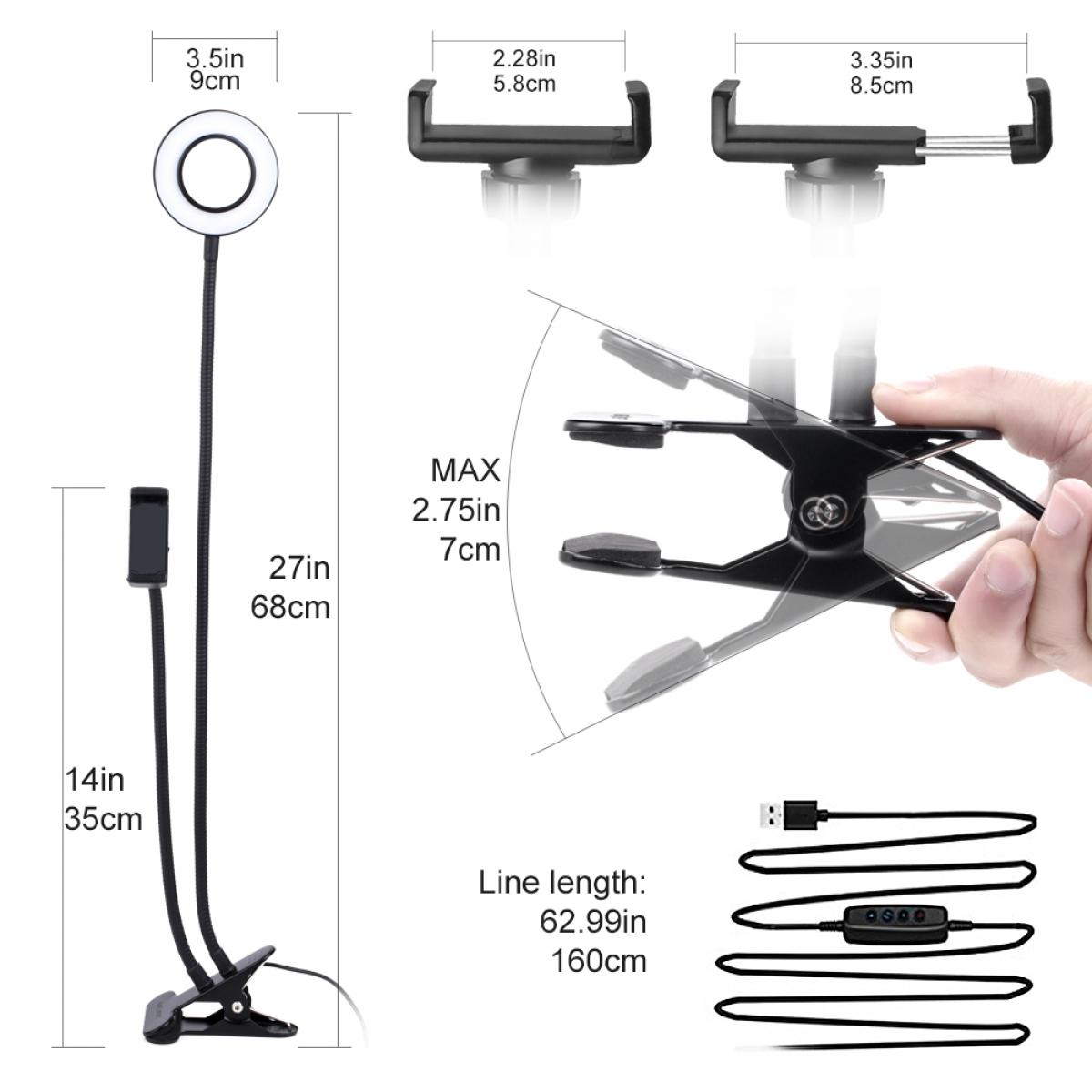 Multi Usb Supply Ring Light (without Stand) at Rs 185/piece in Surat | ID:  24319774991