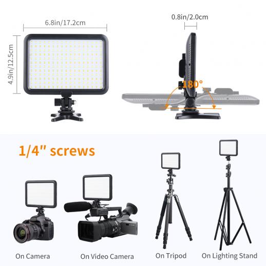 LED-Lampada video camcorder video SUPPORTO FOTO Mettle supporto con giunto sferico F 