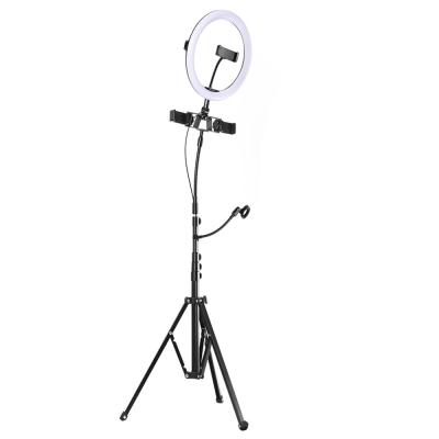 【$59.99 Flash Deal One order per customer】Selfie Ring Light ,11 inch(28 cm) Ring Light with 78.7 inch (200cm) Tripod and Phone Holders, 3 Color Modes, Bluetooth Remote Control Photography Lighting (Only Ship to US)