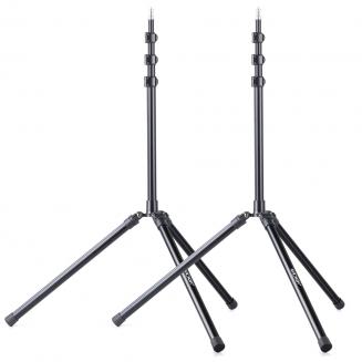 2 Packs 78.75 inch/6.56 ft Aluminium Photo Studio Tripod Light Stands for Video HTC Vive VR, Portrait, Product Photography, Relfectors, Softboxes, Umbrellas, Backgrounds