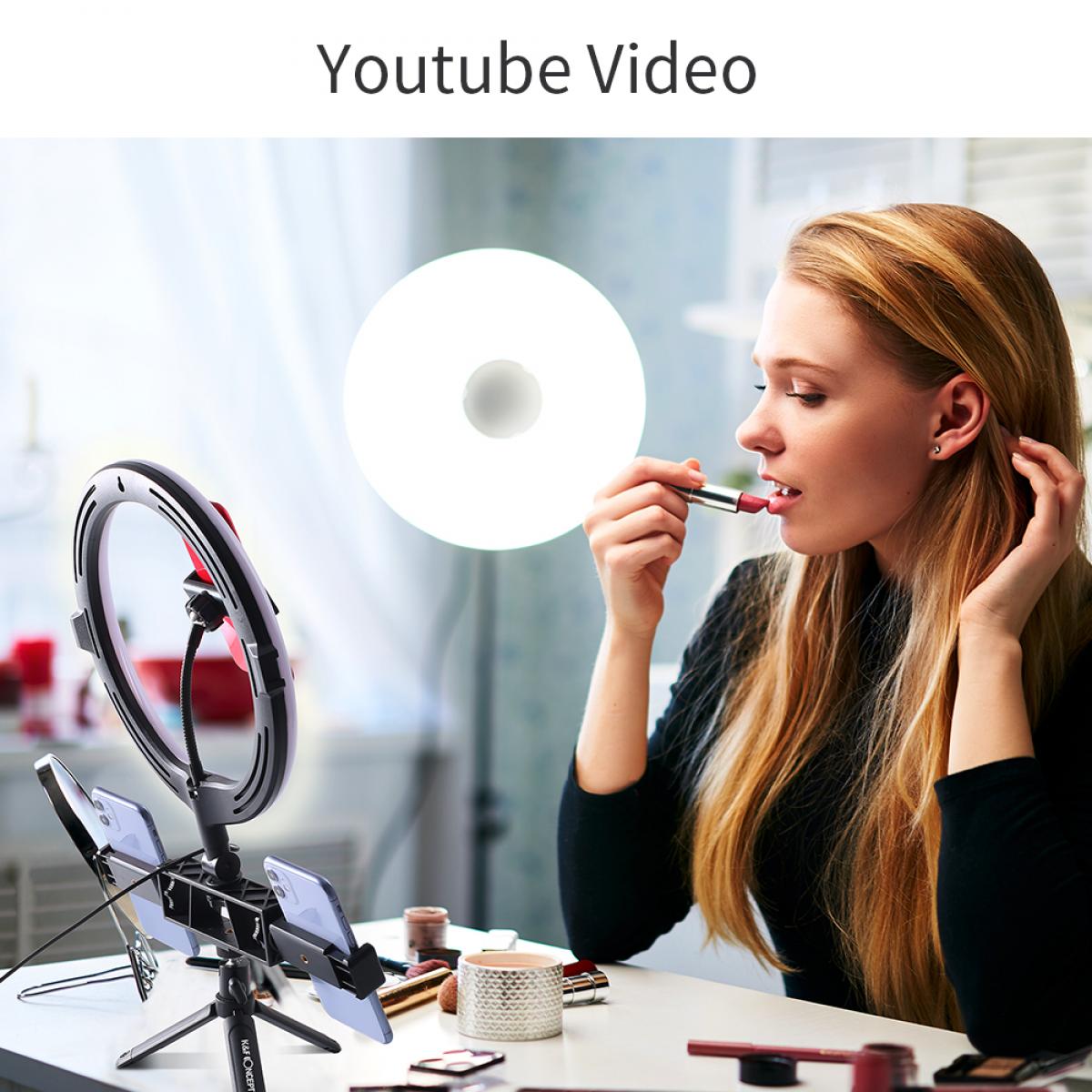 11'' Selfie Ring Light with Stand Phone Holder for Vlog Camera Video Smartphone YouTube Self-Portrait Makeup Shooting