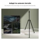 K&F CONCEPT 2.0m Aluminum Foldable Light Stand with 1/4" Screw & Bag – for Ring Lights, Softboxes, etc.
