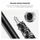 K&F CONCEPT 2.0m Aluminum Foldable Light Stand with 1/4" Screw & Bag – for Ring Lights, Softboxes, etc.