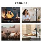 K&F CONCEPT 37～90cm Cクランプデスクトップスタンド（ボールヘッド、ライトスタンドアダプター、スマートフォンホルダー付き）、カメラ、LEDライト、スマートフォンに対応、ビデオ録画、ライブストリーミングに最適