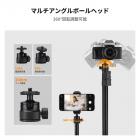 K&F CONCEPT 37～90cm Cクランプデスクトップスタンド（ボールヘッド、ライトスタンドアダプター、スマートフォンホルダー付き）、カメラ、LEDライト、スマートフォンに対応、ビデオ録画、ライブストリーミングに最適