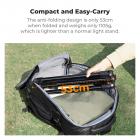 K&F Concept 2.6m Aluminum Folding Light Stand – Ball Head, Phone/Tablet Mount, Bag