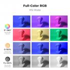 K&F CONCEPT RGB Video Light: 5000mAh Portable Camera Light, 360° Full Color LED Panel (2700-7500K, CRI 95+) for YouTube & Vlogging