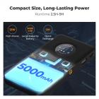 K&F CONCEPT RGB Video Light: 5000mAh Portable Camera Light, 360° Full Color LED Panel (2700-7500K, CRI 95+) for YouTube & Vlogging