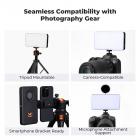 K&F CONCEPT RGB Video Light: 5000mAh Portable Camera Light, 360° Full Color LED Panel (2700-7500K, CRI 95+) for YouTube & Vlogging