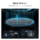 K&F CONCEPT マグネット式スマートフォン用LEDライト：折りたたみ式セルフィーライト、メイクアップミラー付き、3000K～6500K調光可能、iPhone、ビデオ通話、メイクアップ用Vlog補助ライト（ブラック）