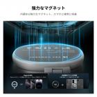 K&F CONCEPT マグネット式スマートフォン用LEDライト：折りたたみ式セルフィーライト、メイクアップミラー付き、3000K～6500K調光可能、iPhone、ビデオ通話、メイクアップ用Vlog補助ライト（ホワイト）