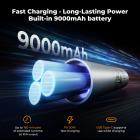 K&F CONCEPT RGB Flashlight for Photography, 4500mAh Aluminum Alloy Studio Video Light, 25W Rechargeable LED Light, 4 Color Fill Light with 20 Gobos, Zoomable Focus